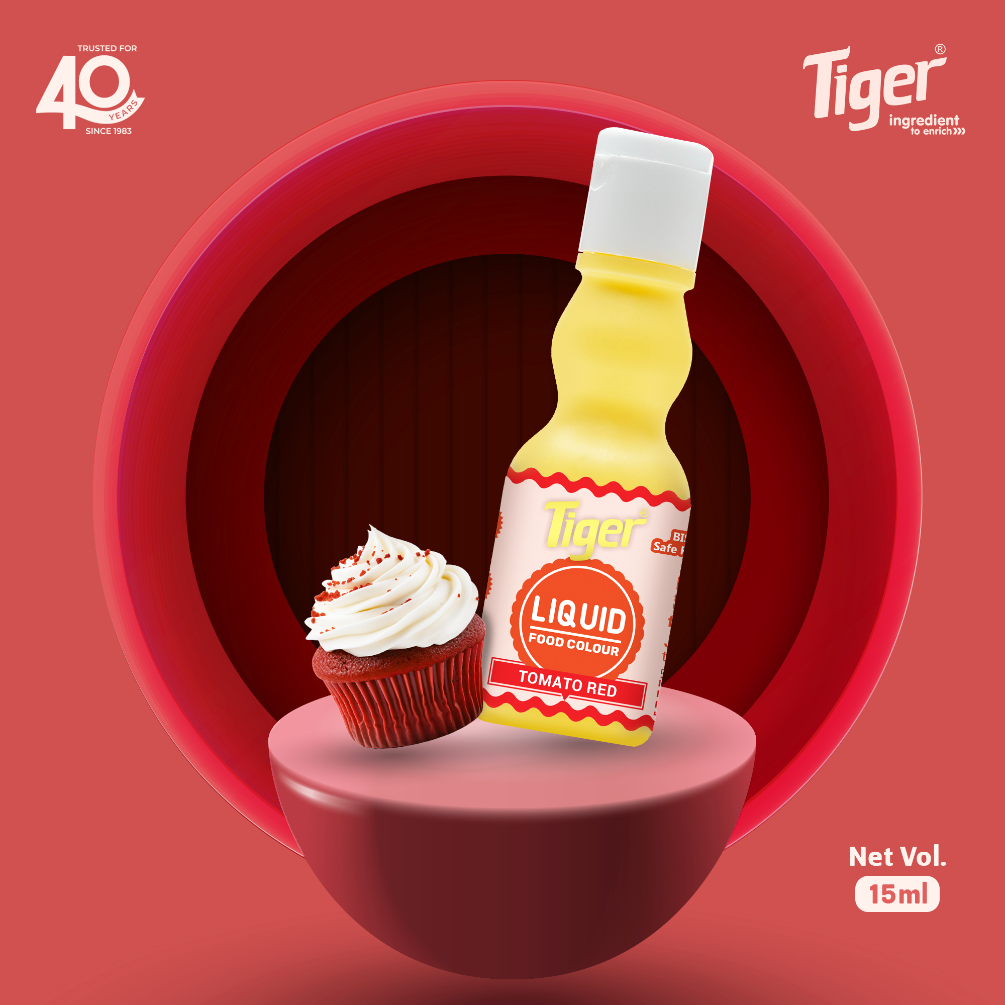 TIGER TOMATO RED LIQUID FOOD COLOUR 25 ML
